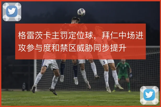 格雷茨卡主罚定位球，拜仁中场进攻参与度和禁区威胁同步提升